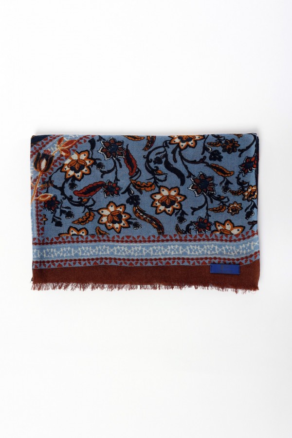 Fular Lana Estampado Floral