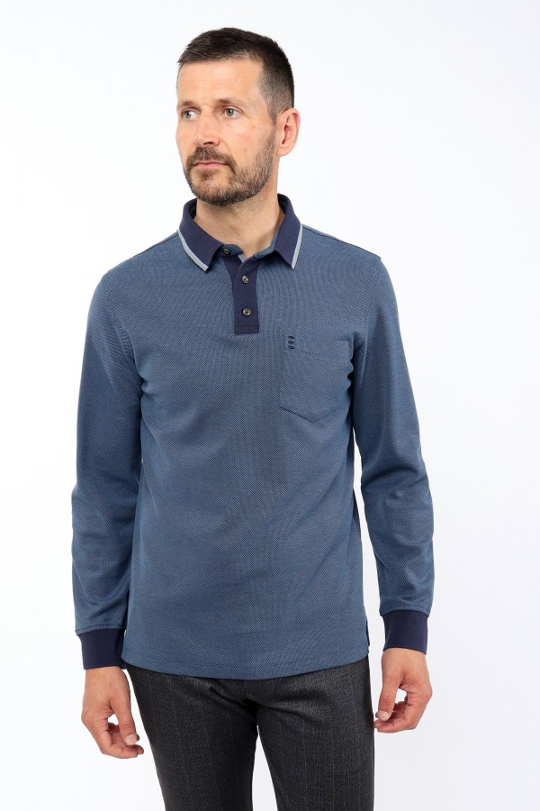 Structured Jacquard Polo Shirt