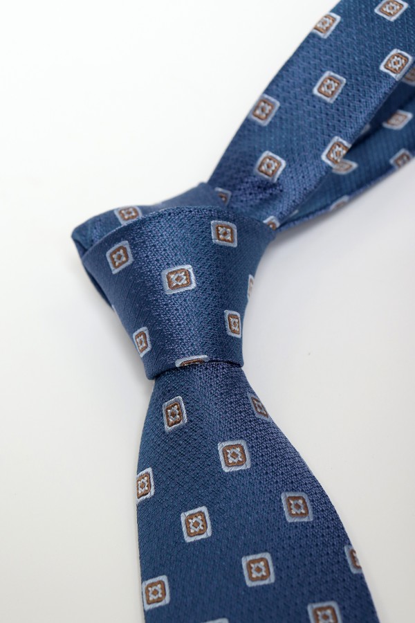 Textured Tie with Geometric...