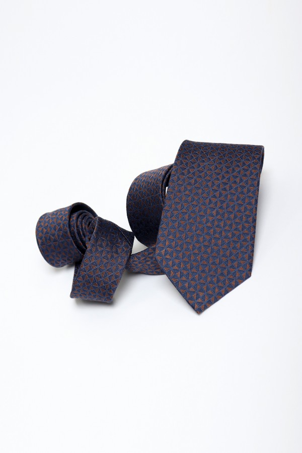 Two-Tone Structured Weave Tie