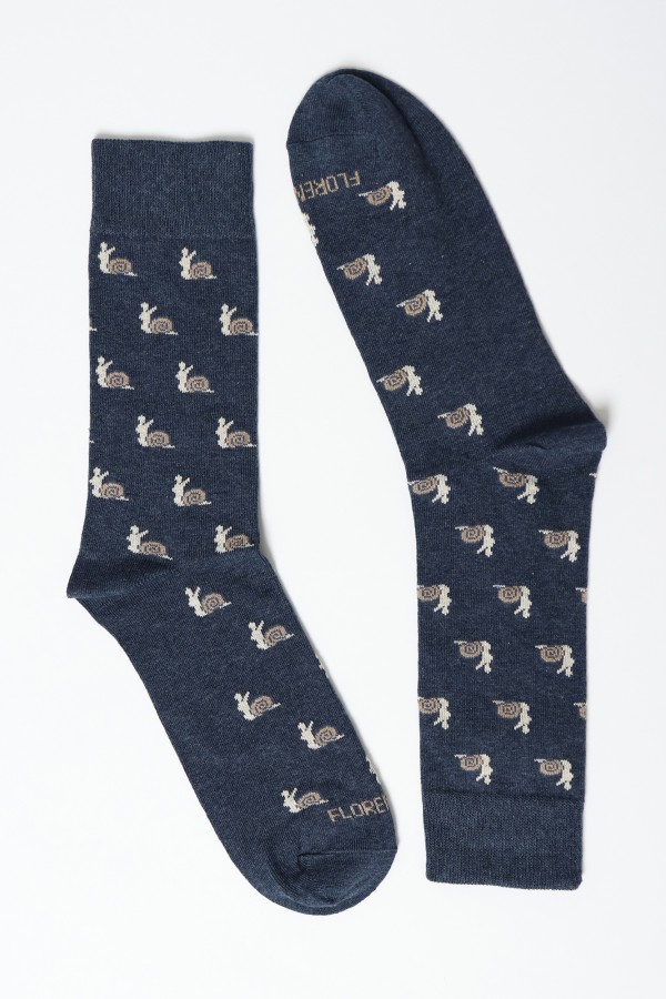 Socks with Snails Motifs
