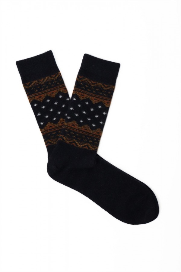 Wool Socks with Geometric...