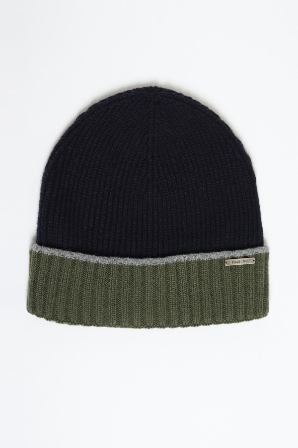 Contrasted Knitted Beanie