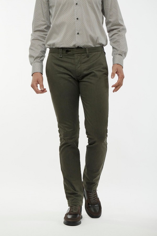 Slim Fit Twill Chinos Trousers