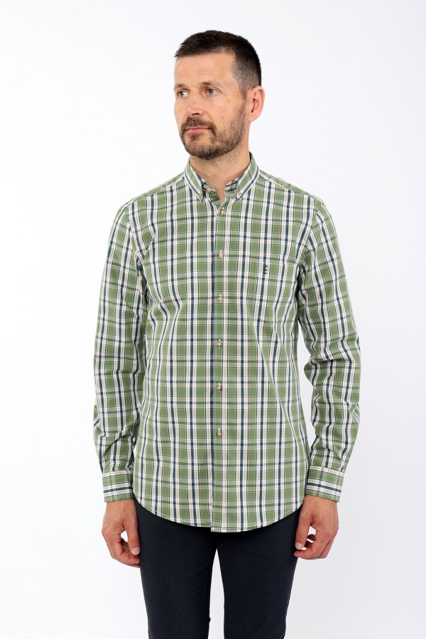 Camisa Slim Fit Cuadros