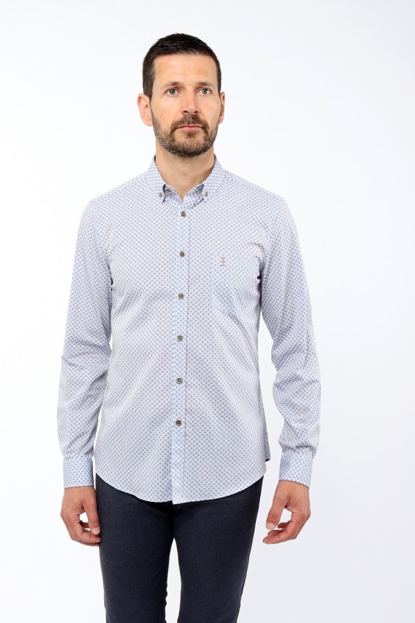 Paisley Print Slim Fit Shirt