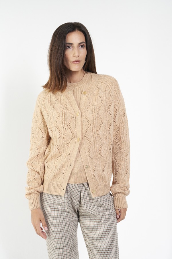 Soft Openwork Cardigan