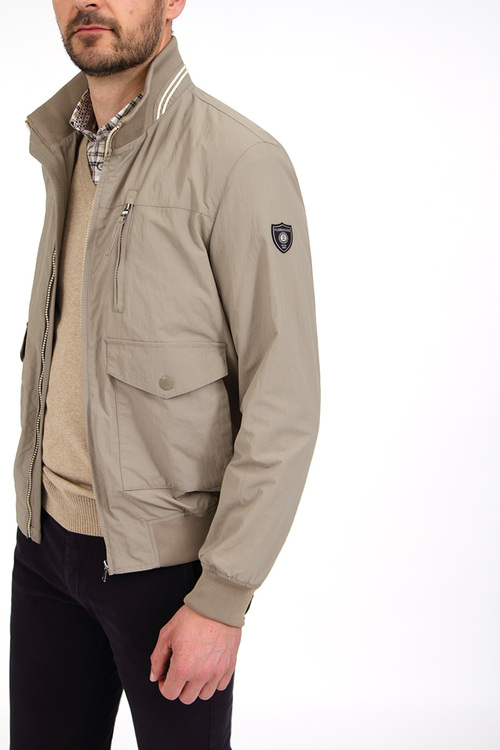 New Sand Khaki Brax Blouson Jacket Harrington Carrara Size 48 